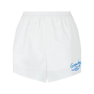 Givenchy Logo Mini Shorts White Womens